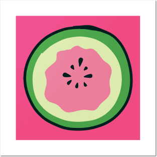 Watermelon Circle Posters and Art